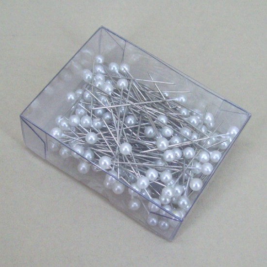 Pearl Corsage Pins (box of 144 x 4mm pearls) Florists Supplies